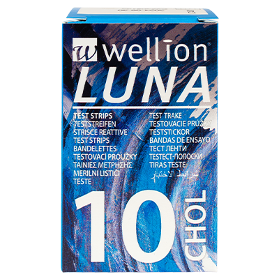 Wellion LUNA CHOL test strips for cholesterol measurement