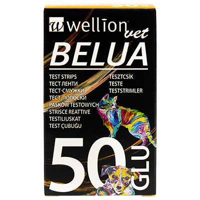 WellionVet BELUA blood glucose test strips for dogs, cats and cows