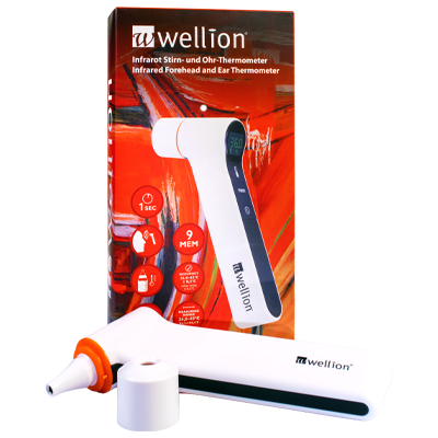 Wellion Infrared Forehead and Ear Thermometer
