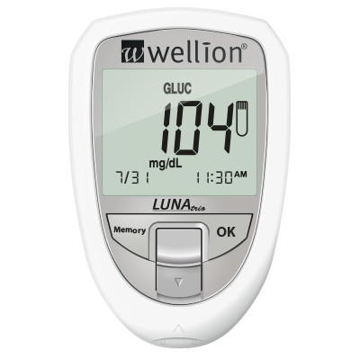 Wellion LUNA trio blood glucose meter