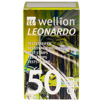 Wellion LEONARDO blood glucose test strips